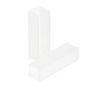 LIGIGWASH Cuvette Set 2Pcs 10Mm Sample Spectral Analysis Tool for -Visible Spectrophotometer Laboratory Use