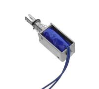 LIGIGWASH Dc12V 2A Push Pull Solenoid Electromagnet with Telescopic Plunger, Mini Retractable Electromagnetic Actuator for Industrial and Commercial Switch Control Applications