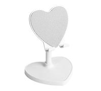 LIGIGWASH Desktop Phone Stand with Multiangle Adjustment Heart Shaped Adjustable and Portable Abs Metal Design for Smartphone and Tablet for Library Study and Dorm Use