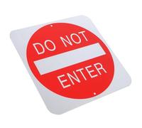 LIGIGWASH Do Not Enter Sign Rustproof Aluminum Alloy Safety Warning Sign for Indoor Outdoor Use with Bold Reflective Letters for Restricted Areas and Security Enhancement
