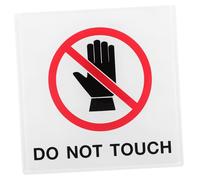 LIGIGWASH Do Not Touch Warning Sign Acrylic Safety Label Self-adhesive Removable Decal for Dangerous Equipment Factory Construction Site Use