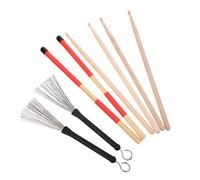 LIGIGWASH Drum Stick Set Wire Drum Brush Percussion Brush for Kit Accessory Use by Instrumentalist