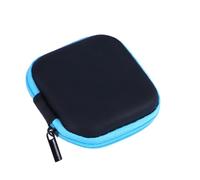 LIGIGWASH Earphone Case Earbud Case Portable Mini Eva Storage Box with Zipper Hard Shell Protective Design Lightweight Travel Carrying Pouch for Headphones and USB Cables Random Color