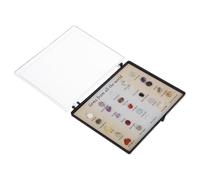 LIGIGWASH Educational Rock and Mineral Display Box for Specimen Acrylic Collection with Mini Crystal Samples Holder for Geology Learning and Science Exploration
