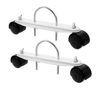 LIGIGWASH Electric Heating Pulley Sturdy Support Bracket for Radiator Swivel Caster Wheels Replacement Spare Parts for Heater Movable Frame Base Design