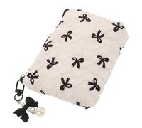 LIGIGWASH Elegant Bowknot Makeup Bag Multifunctional Travel Cosmetic Organizer Durable Easy to Clean Cosmetic Holder for Daily Essentials Luxury Design for Stylish Women