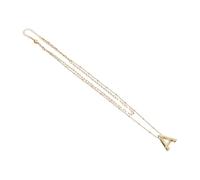 LIGIGWASH Elegant Letter A Charm Necklace for Women Lightweight Alphabet Pendant Jewelry Chic Simple Necklace for Daily Wear Parties and Special Occasions Gift Accessory