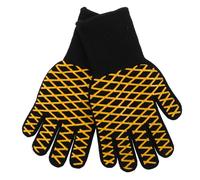 LIGIGWASH Extreme Heat Resistant Stove Mittens Bbq Oven Gloves with Silicone Non-slip Grip for Baking Grilling Cooking Safety and Fireproof Kitchen Protection