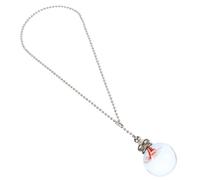 LIGIGWASH Fan Accessory Elegant Chain European Style Pull Light Crystal Pendant with Beautiful Hanging Design, Unique Red Ceiling Workshop Home Decor