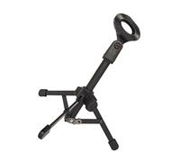 LIGIGWASH Foldable Tripod Desktop Mic Stand Metal Microphone Holder Compatible with Wireless and Wired Mics for Home Studio Podcasting and Live Performance