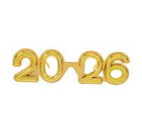 LIGIGWASH Glitter Party Glasses for Year's Eve Festive Photo Booth Props Plastic Happy Year Eyewear with Bold Design for Graduation and Group Celebrations