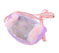 LIGIGWASH Glitter Wing Candy Crossbody Bag for Small Cartoon Shoulder Handbag Wallet with Star Accents for School Travel Daily Outdoor Use