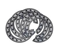 LIGIGWASH Guitar Self-adhesive Black Circular 5pcs Pickguards Classical Pvc Sound Hole Decor Waterproof Easy to Install for Acoustic and Electric Guitars