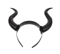 LIGIGWASH Halloween Bull Horn Headband Devil Horns Headband Realistic Gothic Hair Accessory for Women Cosplay Costume Party Supplies Festive Decoration