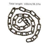 LIGIGWASH Halloween Simulation Chain Fetters Prop Plastic Prisoner Costume Accessory for Indoor Outdoor Party Decoration Compact Lifelike Design for Halloween Scene Layout