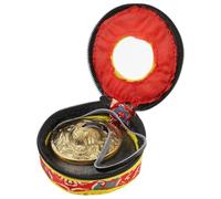 LIGIGWASH Handmade Cymbal Bell for Meditation and Yoga with Compact Design and Storage Bag Thick Tone Percussion Instrument for Beginners and Mindfulness Practice Random Color