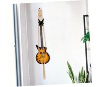 LIGIGWASH Handwoven Rope Guitar Hanger Bag for Wall Mount Macrame Guitar Holder with Rustic Design Indoor Outdoor Storage for Acoustic Electric and Ukulele Instruments Brown