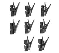 LIGIGWASH Headphone Cable Clips Portable Black 8pcs Made of Sturdy Abs and PC Material Cable Organizers That Keep Headsets Stable and Prevent Winding Wires, for Connecting to The Collar