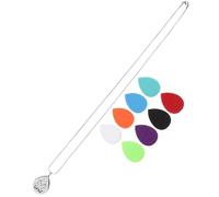 LIGIGWASH Heart Shaped Aroma Pendant Necklace Lightweight Essential Oil Diffuser Jewelry for Women Chic Hollow Teardrop Design with Chain Multipurpose Aromatherapy Accessory for Everyday