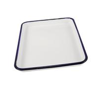 LIGIGWASH Heat Resistant Enamel Bake Pan Non Stick Multi Functional Oven Tray for Roasting Baking Pizza Food Safe Rectangular Cooking Tray Suitable for Oven Refrigerator Freezer Use
