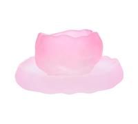 LIGIGWASH Heat Resistant Pink Glass Tea Cup Set with Saucer Stylish Japanese Design for Tea Lovers and Daily Use