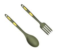 LIGIGWASH Heat Resistant Silicone Pasta Fork and Spoon Set for Kitchen Cooking Non Toxic Lightweight Utensils with Comfortable Grip for Stirring and Serving Spaghetti Cooking Tool Kit