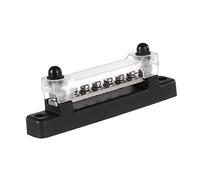 LIGIGWASH Heavy Duty Position Copper Bus Bar Terminal Block for Rv Car Power Distribution with Adhesive Heat Shrink Seal Durable Plastic Cover for Harsh Environments
