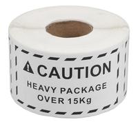LIGIGWASH Heavy Duty Shipping Caution Labels 60X115Mm Adhesive Warning Stickers 500pcs with 15Kg Team Lift Warning for Packaging and Moving Boxes