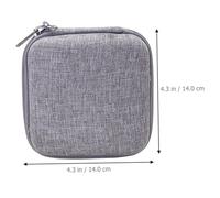 LIGIGWASH High-grade EVA Electronic Organizer Travel Case with Multi-partition for Digital Accessories Storage Portable Data Cable Pouch and Charger Bag for Business Trips and Vacations Grey