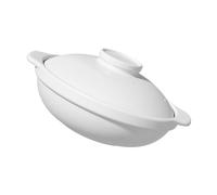 LIGIGWASH High Temperature Resistant Ceramic Stew Pot Non Stick Casserole Dish with Lid Double Handles for Home Kitchen Cooking Soup and Hot Pot