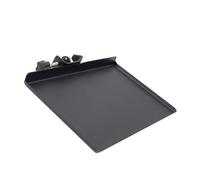 LIGIGWASH Iron Mic Rack Stand with Thickened Storage Tray for Microphone and Sound Card Holder Higher Edges Fall Design Suitable for Studio Broadcast Bar and Control Use