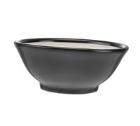 LIGIGWASH Japanese Style Ceramic Grinding Bowl for Home Restaurant Hotel Premium Black Food Bowl with Fine Craftsmanship Multipurpose Kitchen Tableware Housewarming