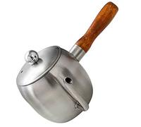 LIGIGWASH Japanese Style Mini Gooseneck Coffee Kettle Stainless Steel Hand Drip Pot with Wooden Handle for Precise Brewing Tea and Coffee Lovers Office Use