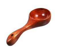 LIGIGWASH Japanese Style Wooden Ladle with Ergonomic Handle Multi Function Water Scoop for Kitchen and Garden Use Home Accessory for Cooking and Watering Flowers