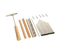 LIGIGWASH Key Kalimba Thumb Piano DIY Saddle Bridge Kit with Tuning Hammer Smooth Polished Thumb Piano Keys and Accessories for Repair Assembly and Replacement Easy to Install for Beginners