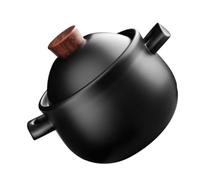 LIGIGWASH Large Capacity Claypot Casserole for Cooking Soup and Porridge Nonstick Stovetop Stockpot with Binaural Design High Temperature Resistant for Gas Stove Easy to Clean and Kitchen
