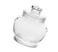 LIGIGWASH Large Capacity Transparent Glass Storage Jar with Airtight Seal Wear-resistant Food Canister for Pickles Beans Cereals and Spices Kitchen Pantry Organizer