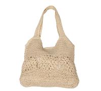LIGIGWASH Large Capacity Woven Straw Tote Bag Lightweight Summer Beach Purse with Ergonomic Shoulder Straps for Vacation Travel and Casual Use