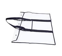 LIGIGWASH Large Clear PVC Poster Storage Bag with Snap Button Wide Opening Drawing Board Carrier and Artwork Organizer for Artists Transparent File Holder with Separate Compartments for Art