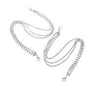 LIGIGWASH Layered Rhinestone Shoe Chains Jewelry for Women Bling Boot Accessories Stylish Foot Chain Decoration for Sneakers and Boots