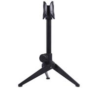 LIGIGWASH Liftable Triangle Microphone Desktop Stand Rack with Adjustable Height for Pc K-singing, Black Plastic Desktop Microphone Shelf for Streamers and Anchors