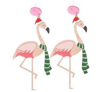 LIGIGWASH Lightweight Flamingo Dangle Earrings for Women and Teen Acrylic Printed Ear Studs Unique Decorative Jewelry for Daily Wear and Gifts