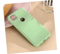 LIGIGWASH Liquid Silicone Pixel Phone Case with Microfiber Lining Water Washable Drop Resistant Scratch Protective Cover Light Green Precise Cutouts for Easy Access