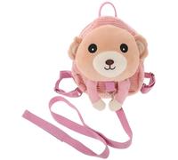 LIGIGWASH Lost Backpack for Girls Plush Bear Design Boy Girl Mini Backpack Leash Lightweight and Soft Material for Daycare Visits