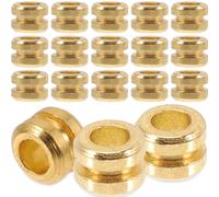 LIGIGWASH Metal Guitar String Beads Sturdy Golden String Beads 20pcs and Practical and Portable Decoration Replacement Accessories for Folk and Classical Guitars