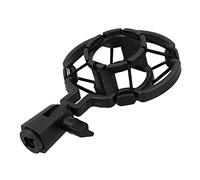 LIGIGWASH Microphone Shockproof Mount with Inner Pad Vibration Suspension Rack for Broadcasting Recording Blogging Black Microphone Support Holder Suitable for Studios Ktv and Video Rooms