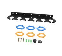 LIGIGWASH Microphone Stand Wall Mount Bracket for Home Event Stage Wireless and Wired Mic Storage Hanging Microphone Mount Holder Six Holes Mic Stand Wall Hanger