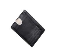 LIGIGWASH Minimalist Wallet for Men RFID Credit Card Holder Front Pocket Protector Coin Purse Black Stylish Durable Design Theft Present for Special