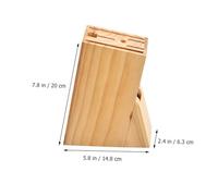 LIGIGWASH Multi-Function Wood Stand Kitchen Utensil Holder with Stable Base Organizer for Knives and Kitchen Essentials Space-Saving Storage Rack for Countertop Use