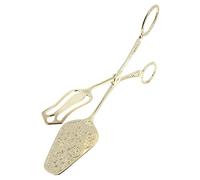 LIGIGWASH Multifunctional Slip Zinc Alloy Food Tong for Baking and Serving Bread Muffins Cupcakes Non Slip Classic Pattern Clamp for Kitchen and Outdoor Use